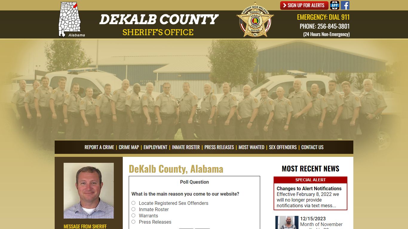 Inmate Roster (11) - DeKalb County Sheriff's Office - Fort Payne, Alabama